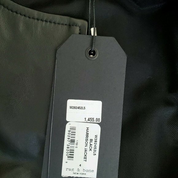 Rag & Bone Harrison Stretch Panel Leather Jacket - Picture 5 of 8